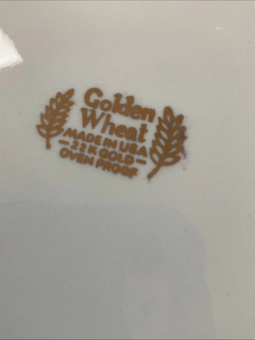 Golden Wheat 10 dessert plates. Vintage Homer Laughlin